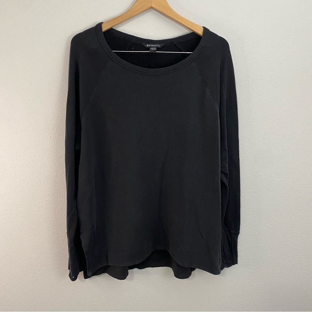 Athleta‎ Black Crewneck Long Sleeve Women’s XL